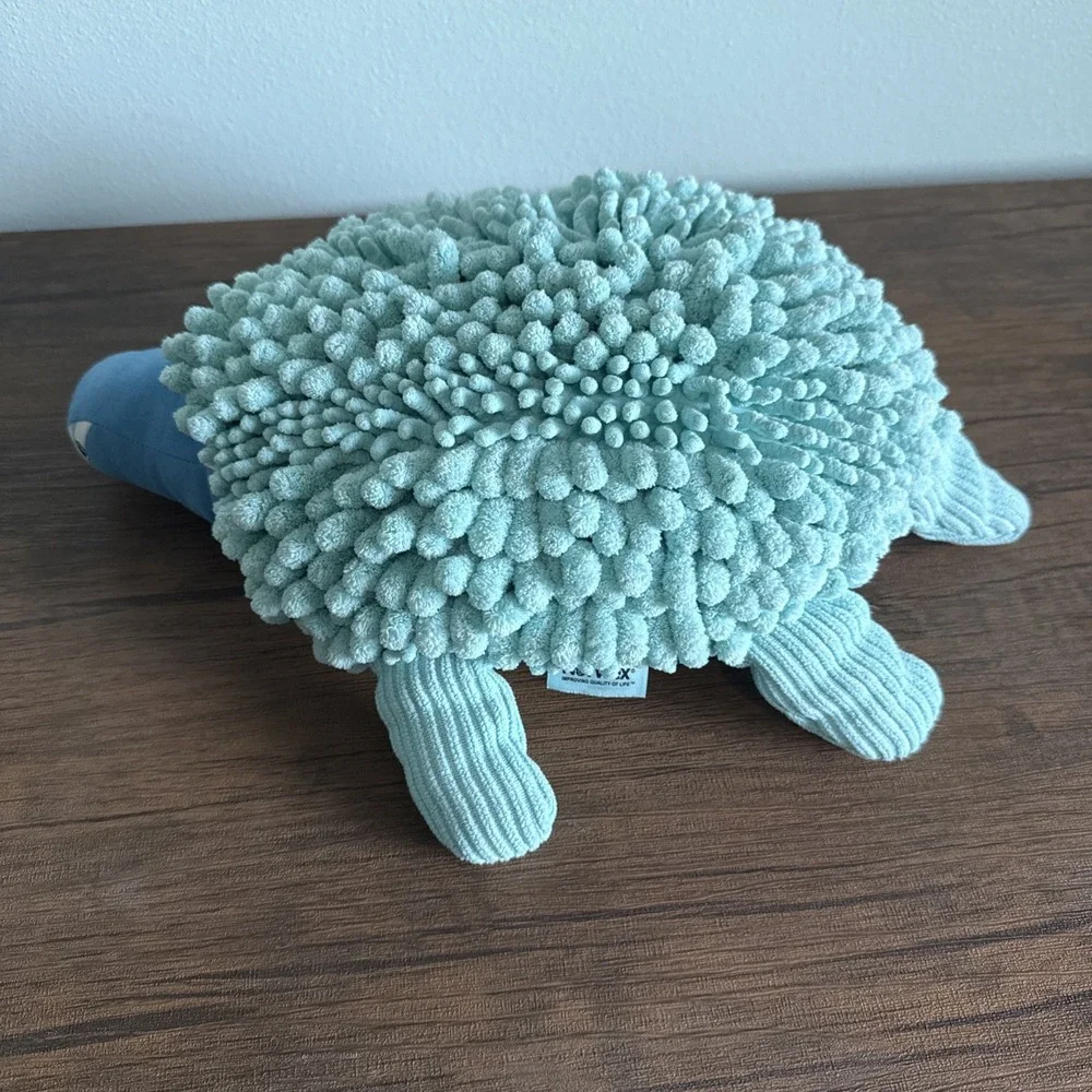 Norwex Kids Pet To Dry Hand Towel Sea Turtle Chenille Microfiber BacLock EXC